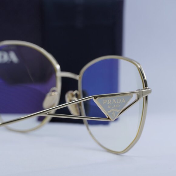 Final Price! Prada PR57YS ZVN08N Pale Gold Eyeglasses 57mm - Picture 5 of 11